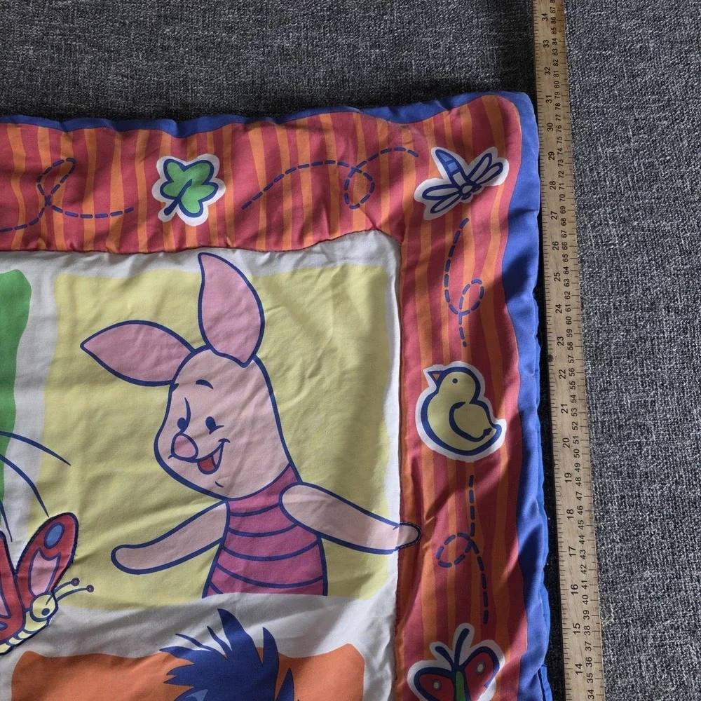 Vintage Winnie The Pooh Tigger Comforter Baby Toddler Quilt Crib Blanket